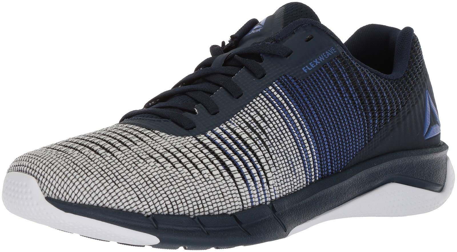 Reebok Men's Fast Flexweave Running Shoe, Acid Blue/Collegiate Navy/White, 10.5